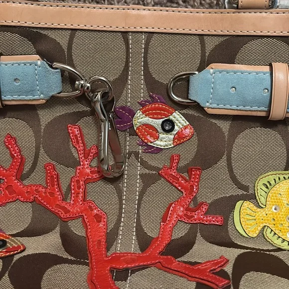 COACH Leather Y2K NWT Fish Under The Sea Satchel Purse Handbag  ONLY NWT ON POSH - Picture 2 of 15